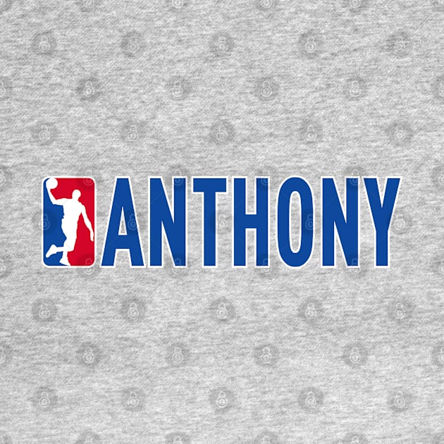 Anthony NBA Basketball Custom Player Your Name T-Shirt by Baseball Your Name